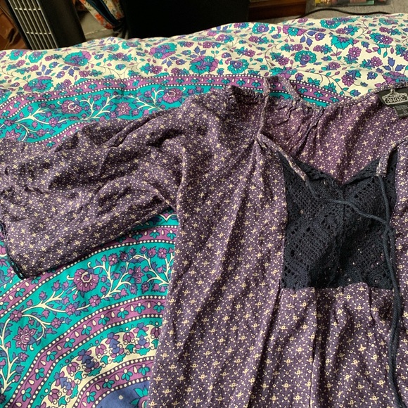 Navy flow shirt with print - Picture 2 of 3